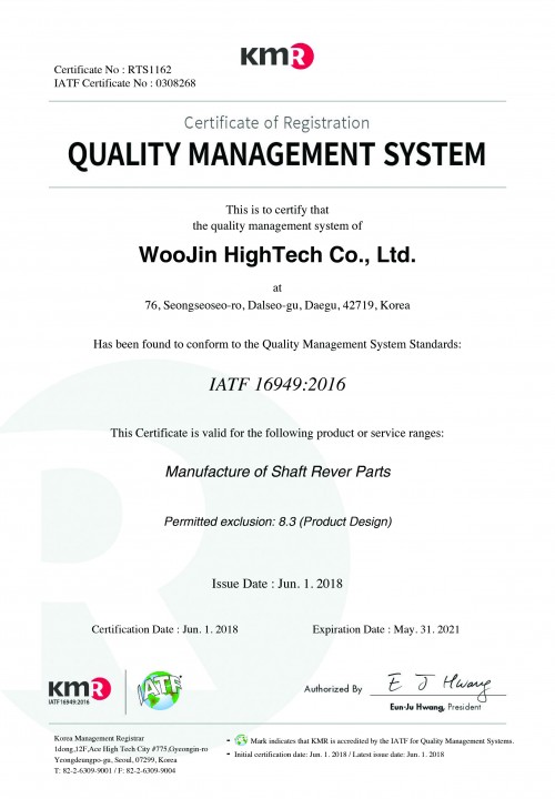 Quality management system